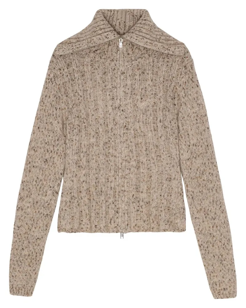 Ganni Klassischer Cardigan - Nude Nude