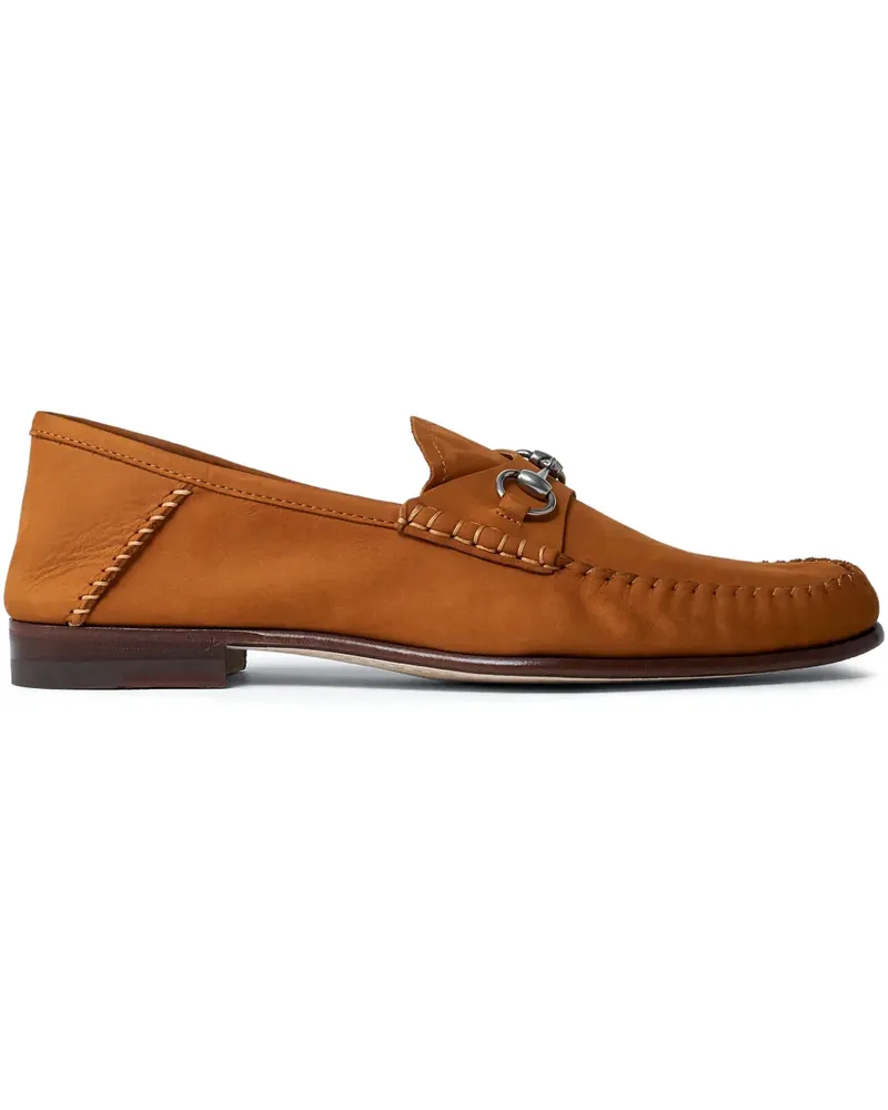 Gucci Horsebit almond-toe loafers - Braun Braun
