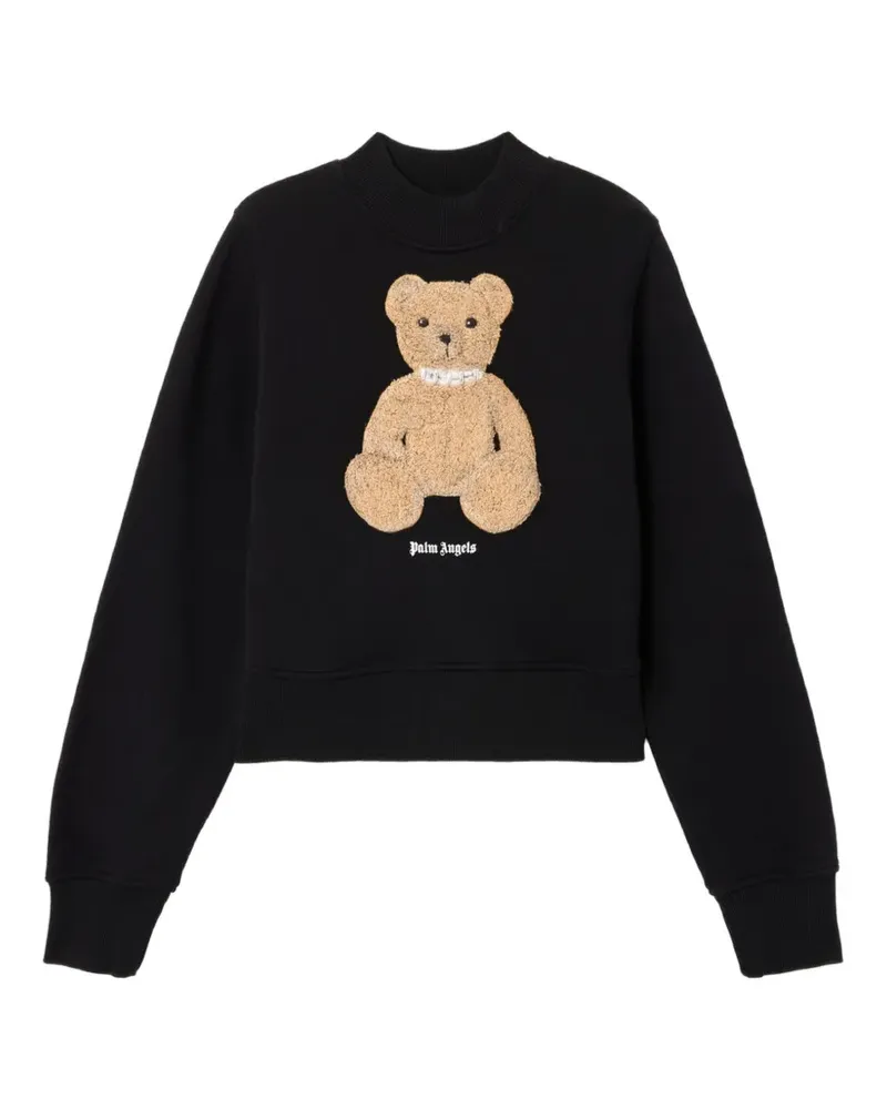 Palm Angels Sweatshirt mit Bären-Print - Schwarz Schwarz