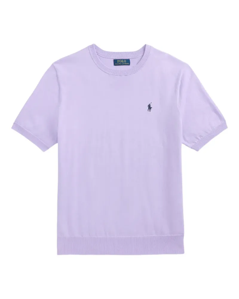 Ralph Lauren Pony-embroidered fine-knit sweater - Violett Violett