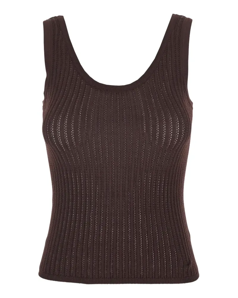 Jucca knitted tank top - Braun Braun