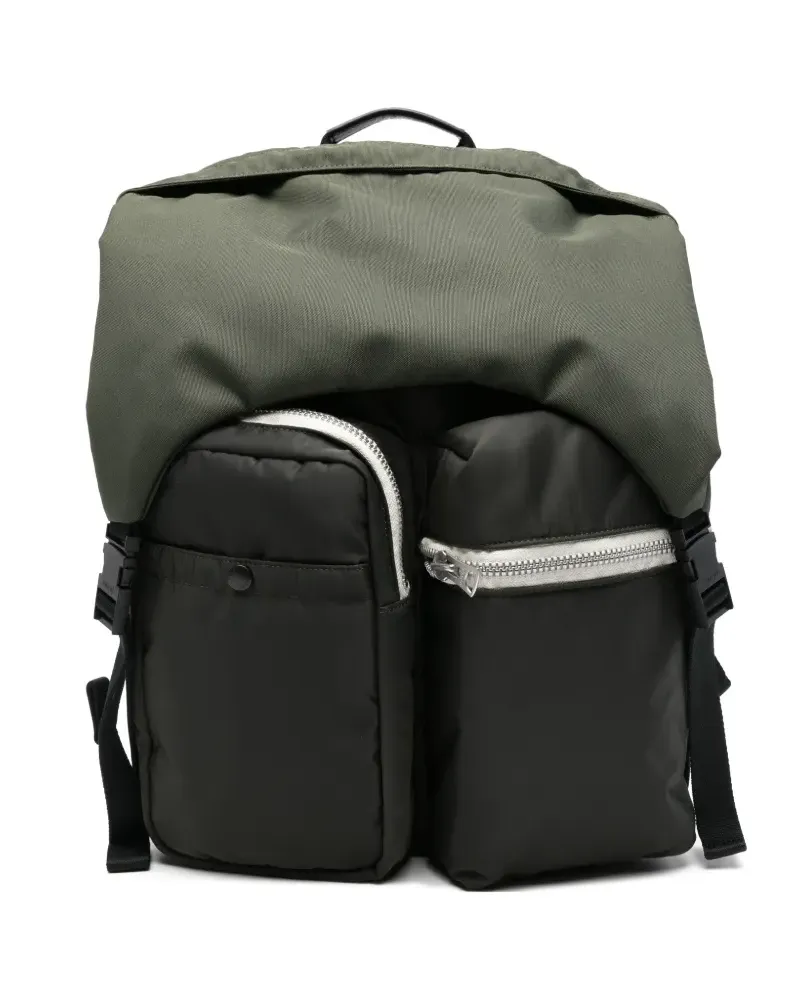 Sacai cargo-pockets backpack - Grün Grün