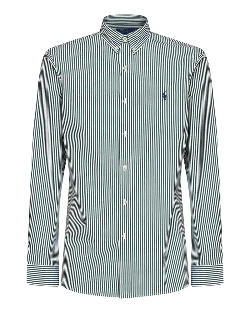 Ralph Lauren Slim Fit striped stretch poplin shirt - Weiß Weiß