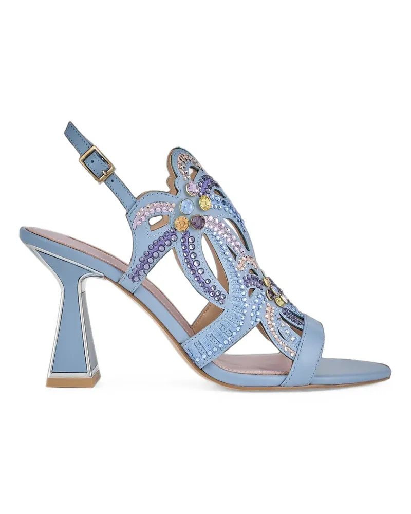 Kat Maconie Kiawa crystal-embellished cut-out sandals - Blau Blau