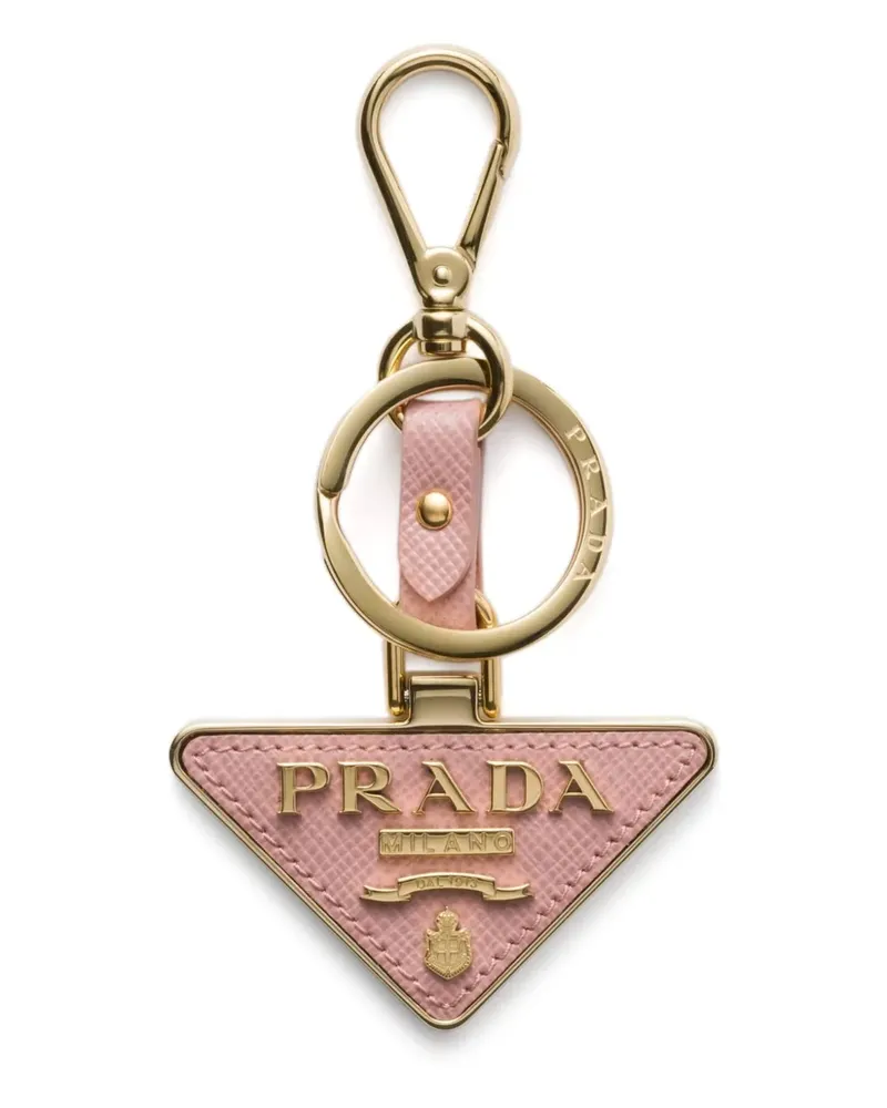 Prada Schlüsselanhänger mit Logo - Gold Gold
