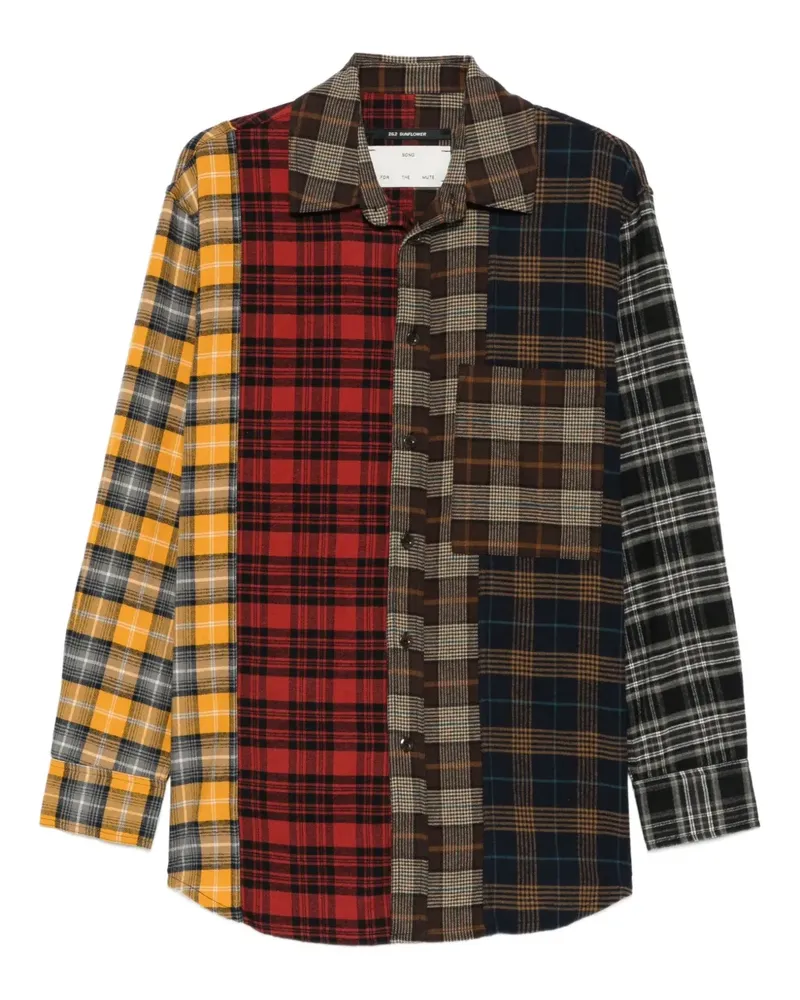 Song For The Mute Kariertes Hemd - Braun Braun