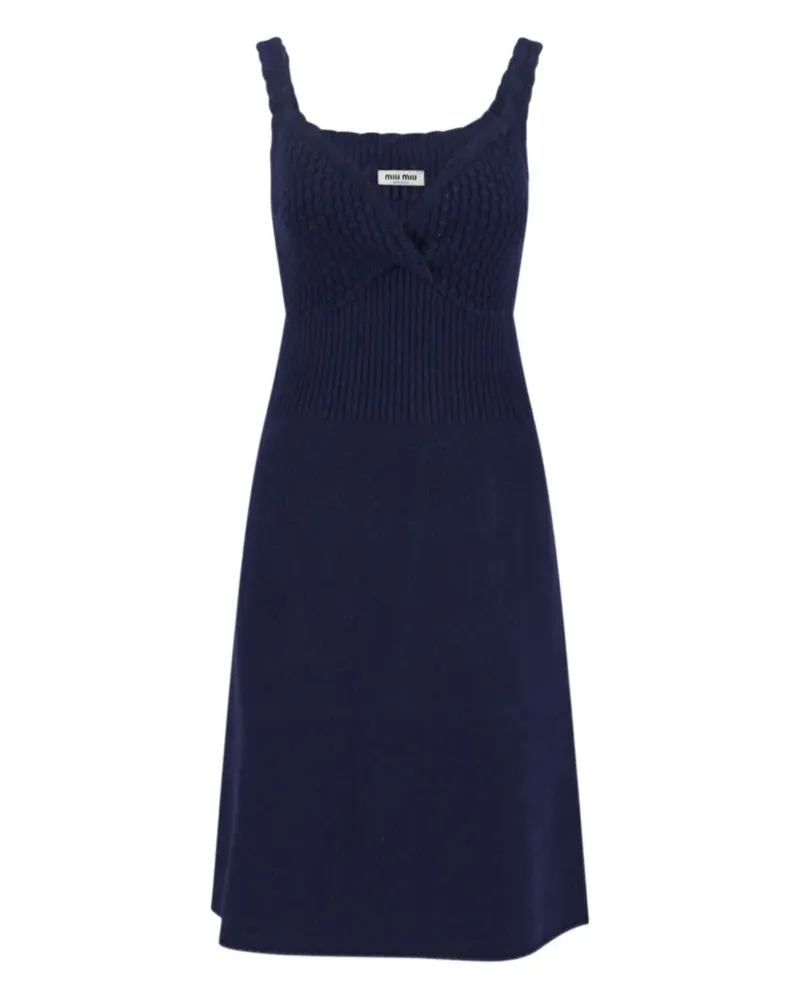 Miu Miu knitted wool dress - Blau Blau
