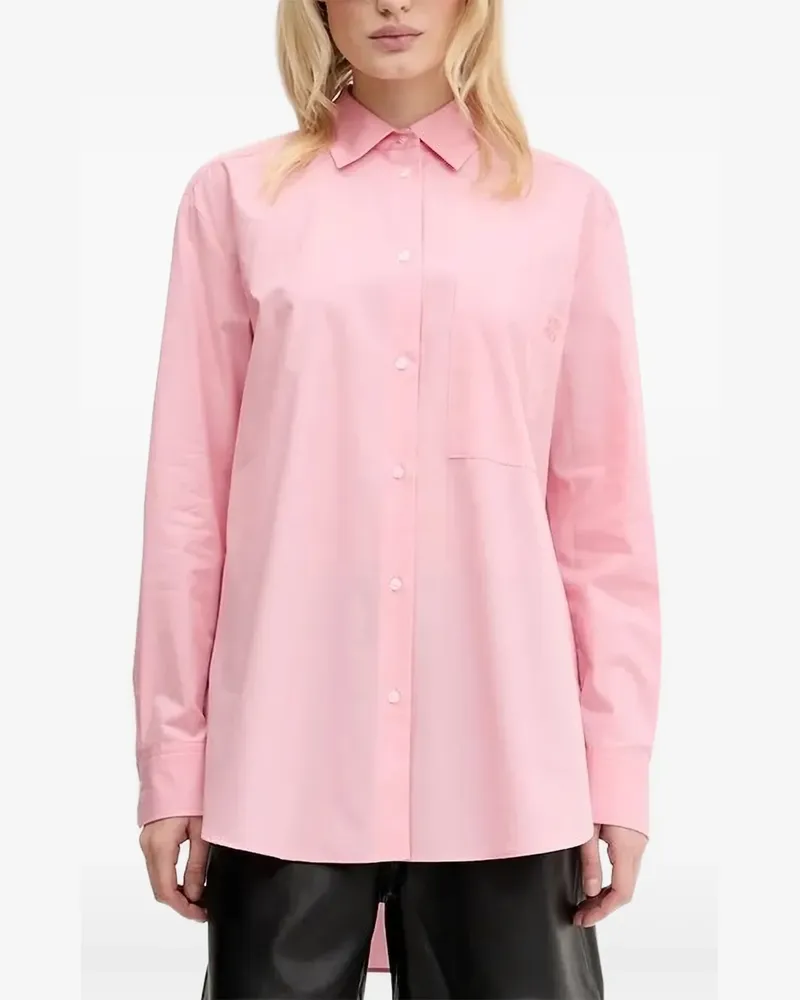 HUGO BOSS Hemd mit Logo-Stickerei - Rosa Rosa