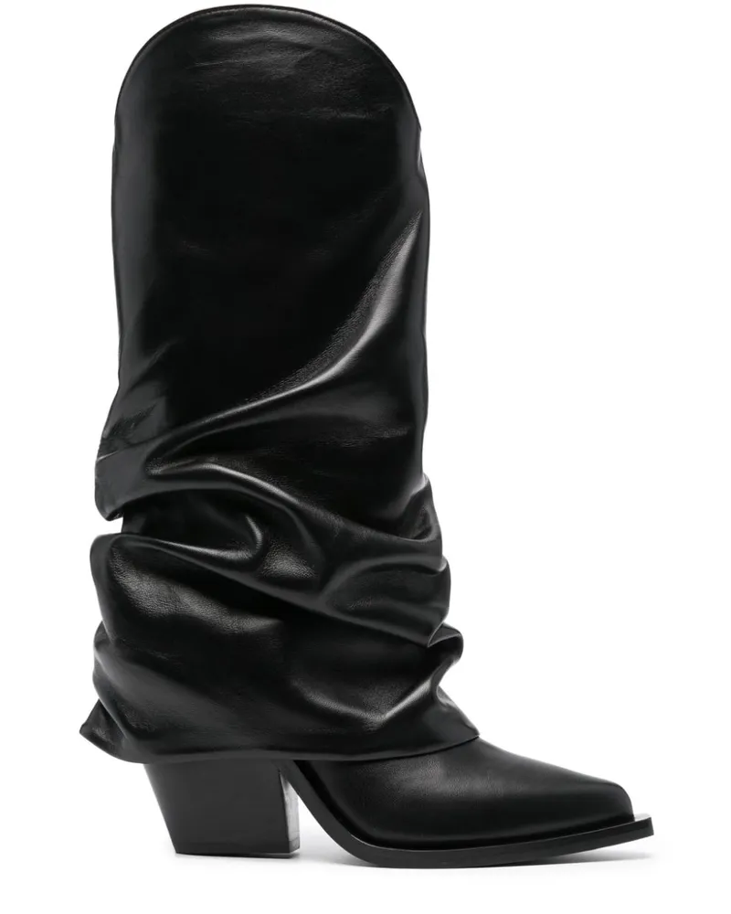Le Silla Andy Stiefel 100mm - Schwarz Schwarz