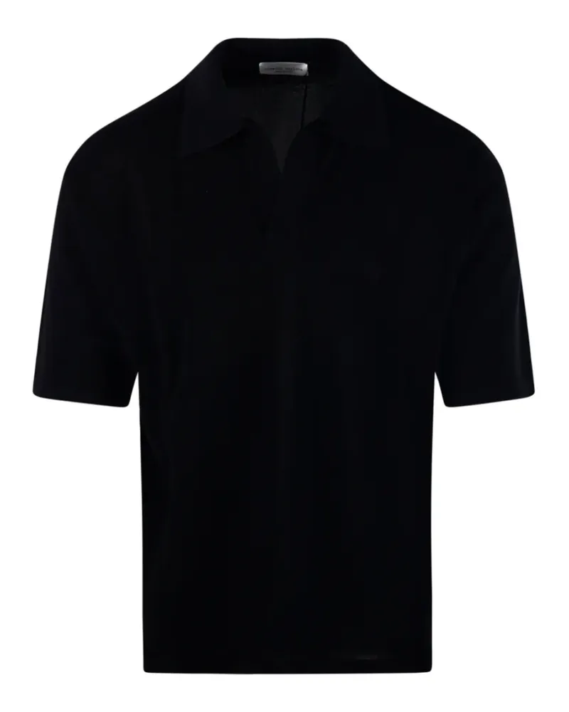 Roberto Collina collared polo shirt - Schwarz Schwarz