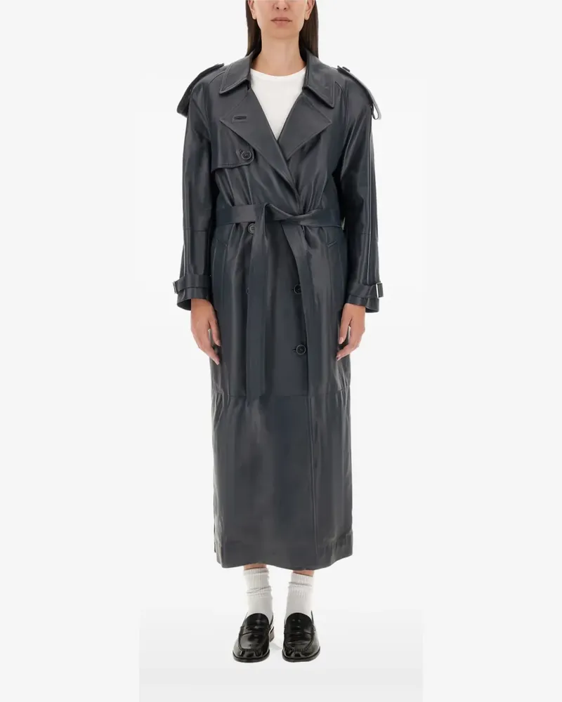 Salvatore Santoro belted coat - Grau Grau