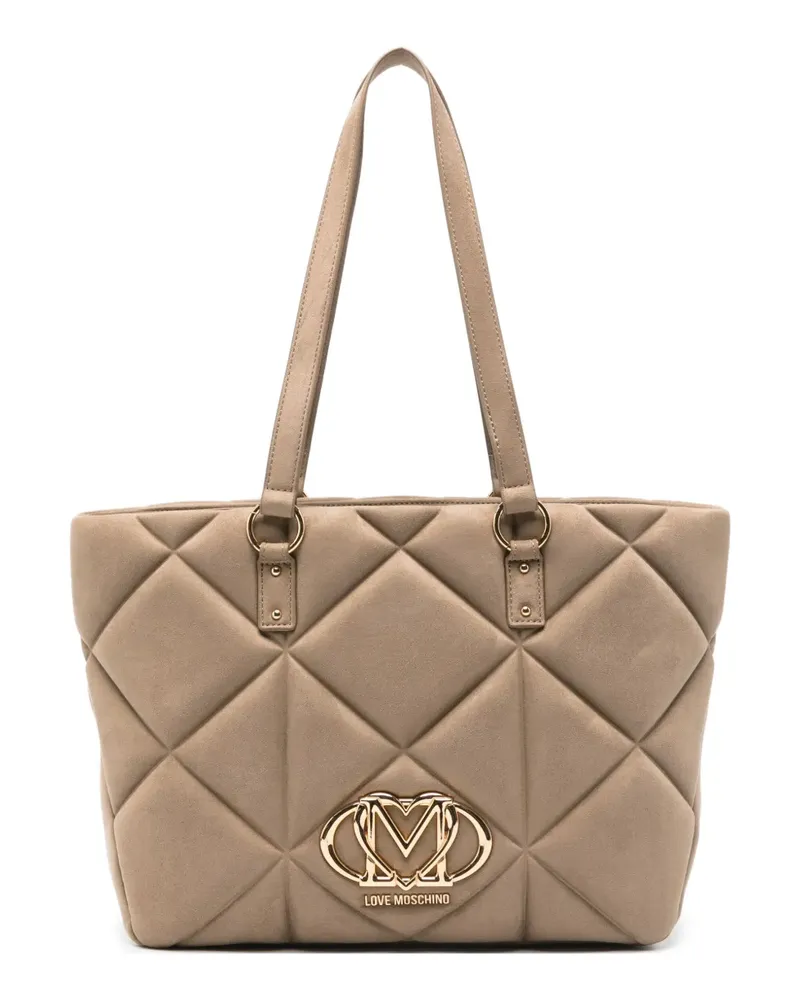 Moschino Gesteppte Tote Bag - Nude Nude