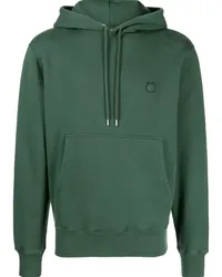 Kitsuné Hoodie mit Logo-Patch Grün