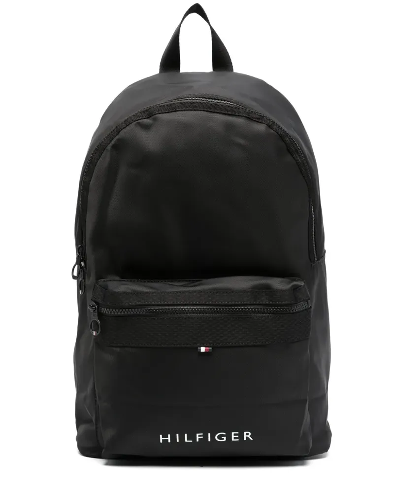 Tommy Hilfiger Rucksack mit Logo-Print - Schwarz Schwarz