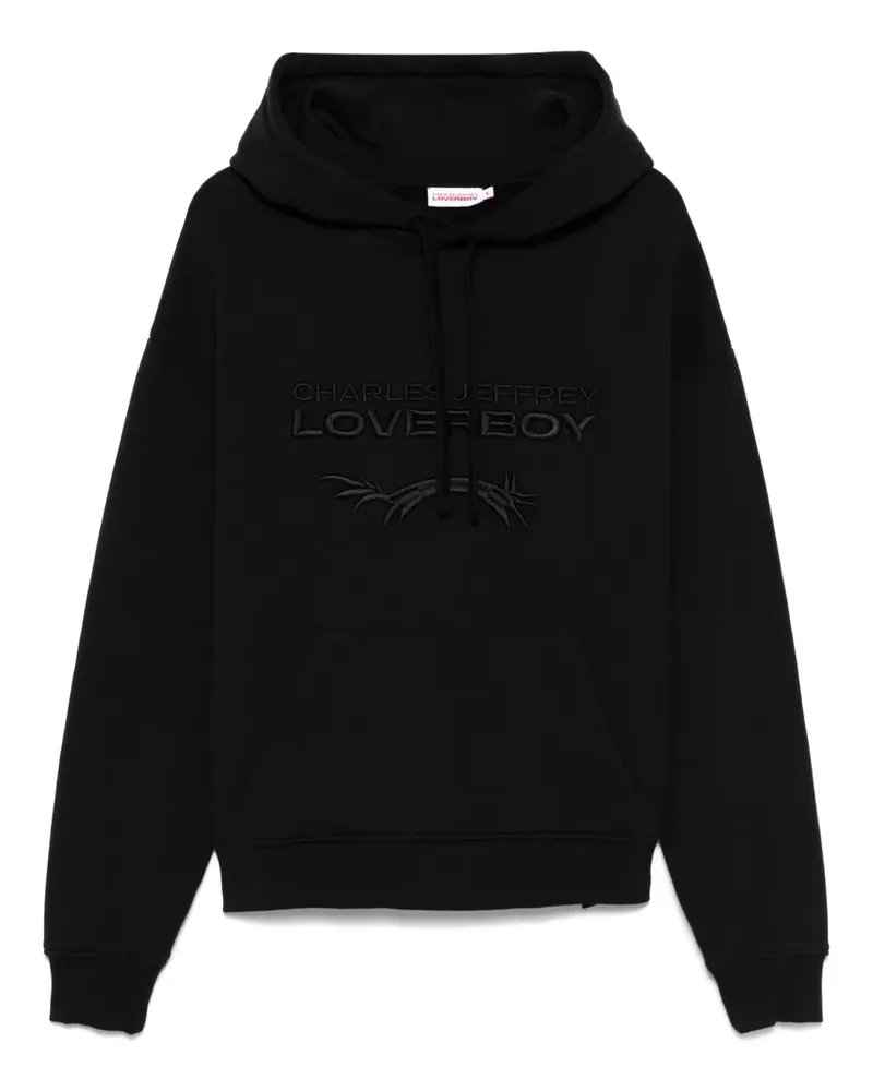 Charles Jeffrey Loverboy Hoodie mit Logo - Schwarz Schwarz