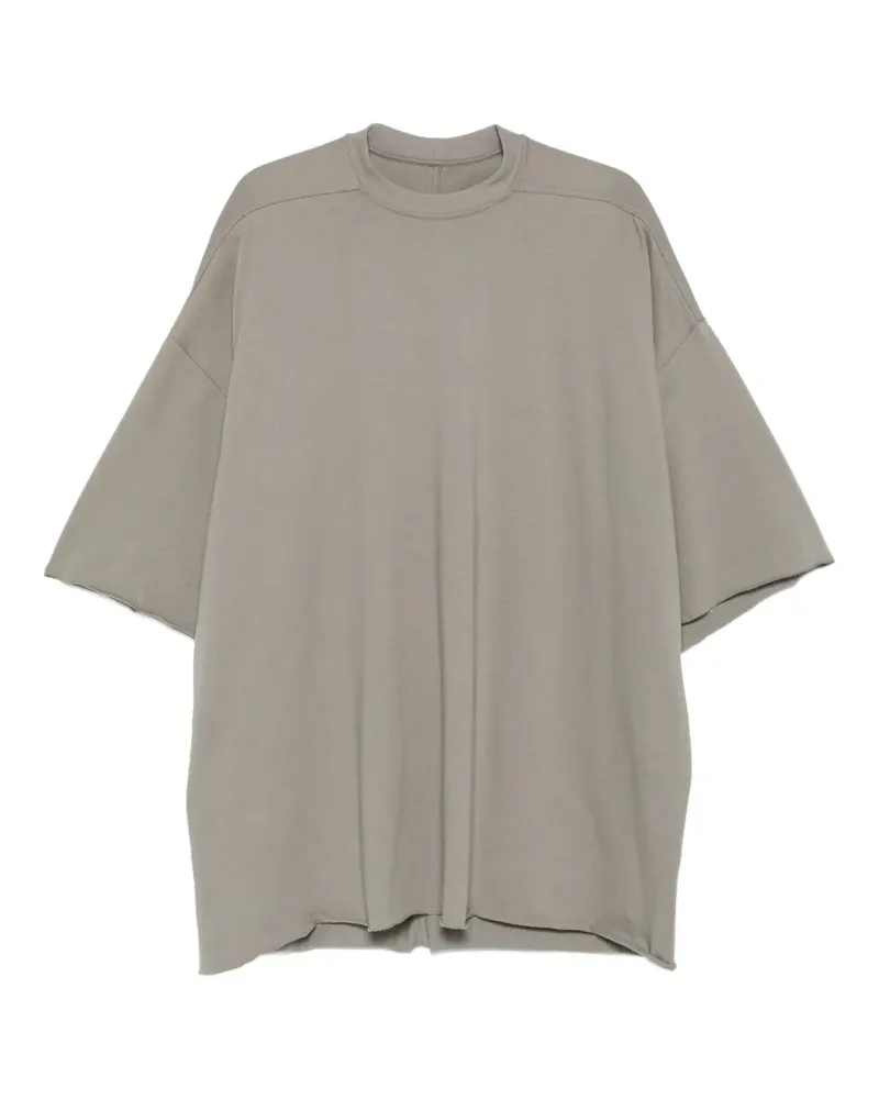 Rick Owens T-Shirt mit ungesäumten Kanten - Grau Grau