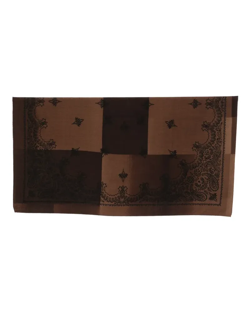 Destin paisley-print wool scarf - Braun Braun