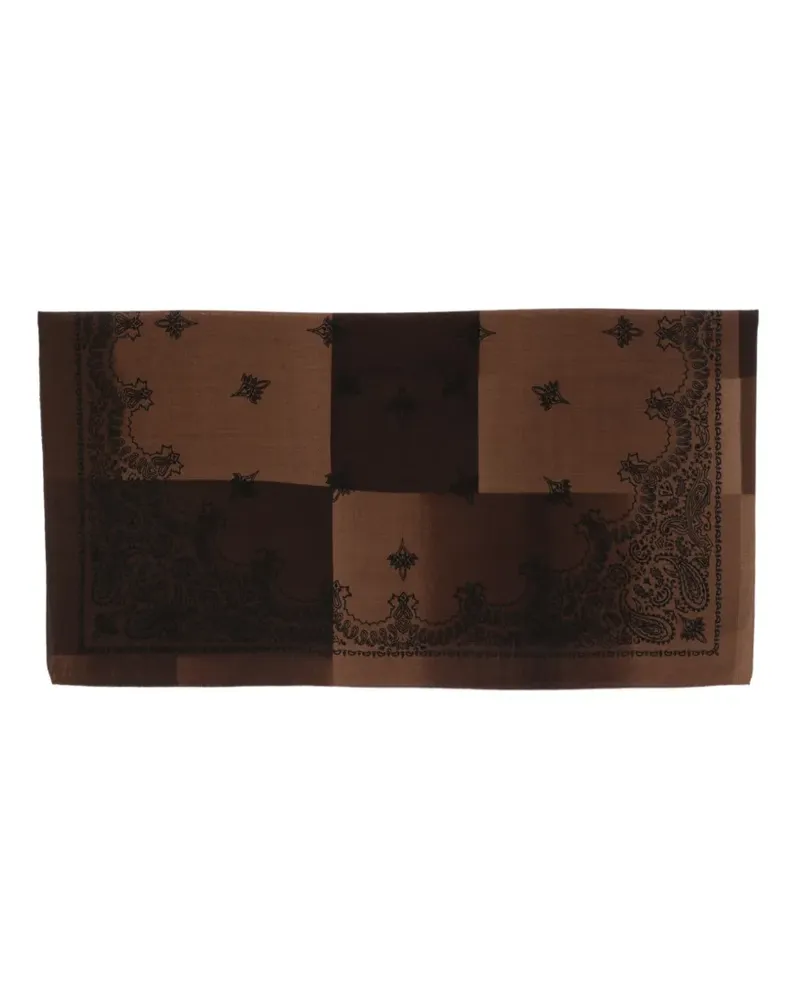 Destin Wollschal mit Paisley-Print - Braun Braun