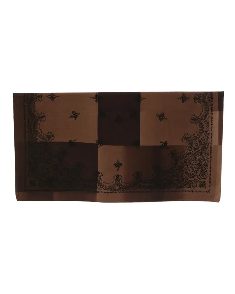 Destin Wollschal mit Paisley-Print - Braun Braun