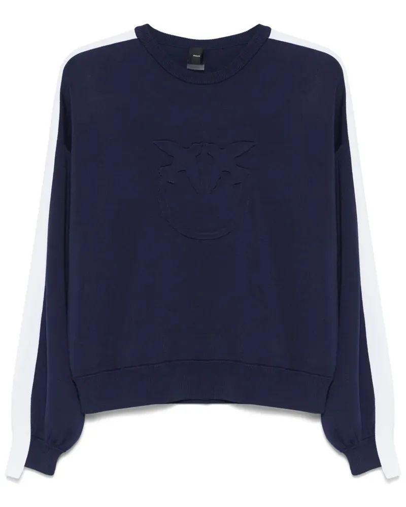 Pinko Pullover mit Logo-Prägung - Blau Blau