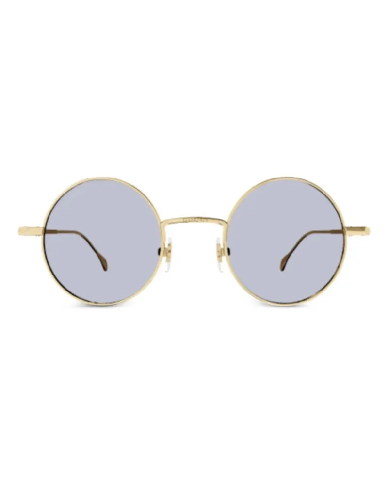 Gucci Sonnenbrille mit rundem Gestell - Gold Gold