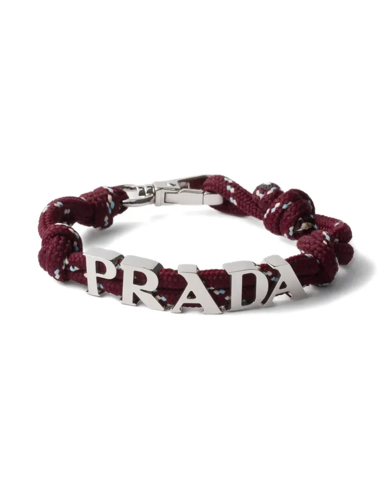 Prada Armband mit Logo - Rot Rot