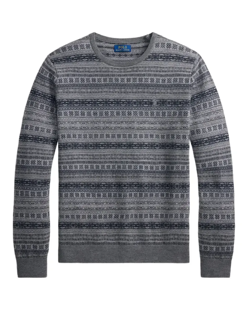 Ralph Lauren Wollpullover mit Fair-Isle-Strickmuster - Grau Grau