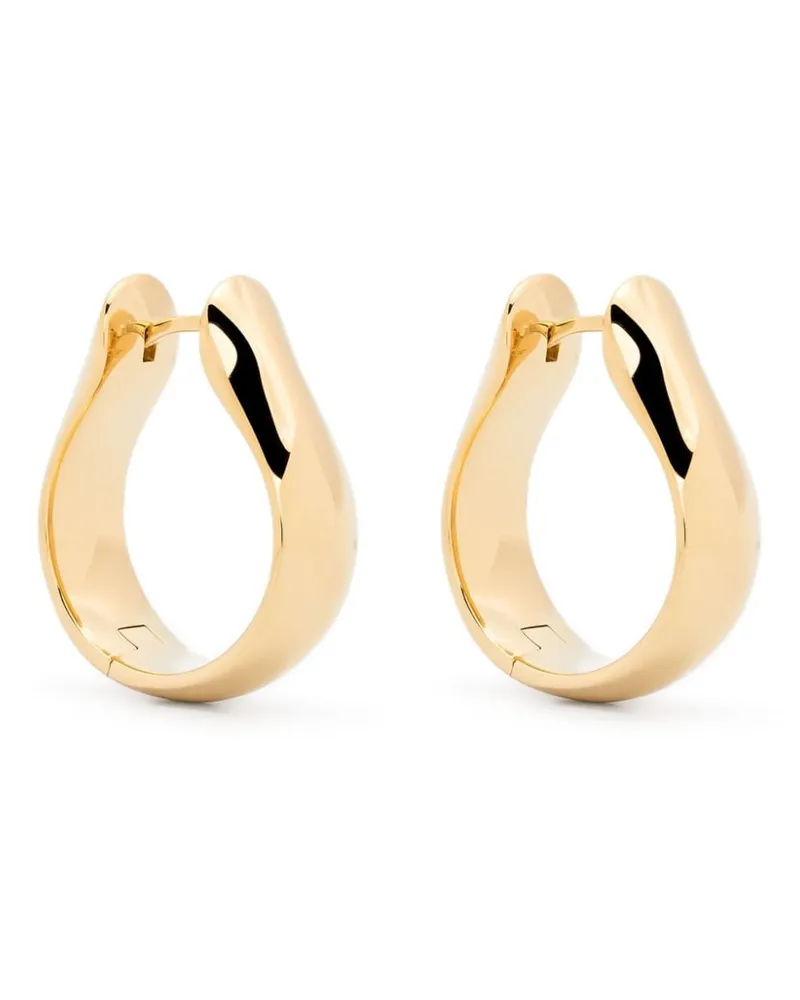 Tom Wood large Oyster hoop-design earrings - Gold Gold