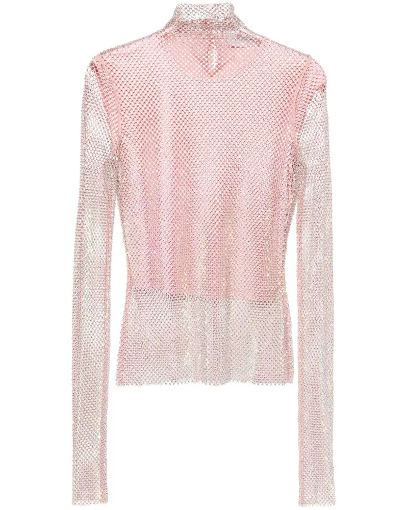 SPORTMAX Oberteil im Layering-Look mit Pailletten - Violett Violett