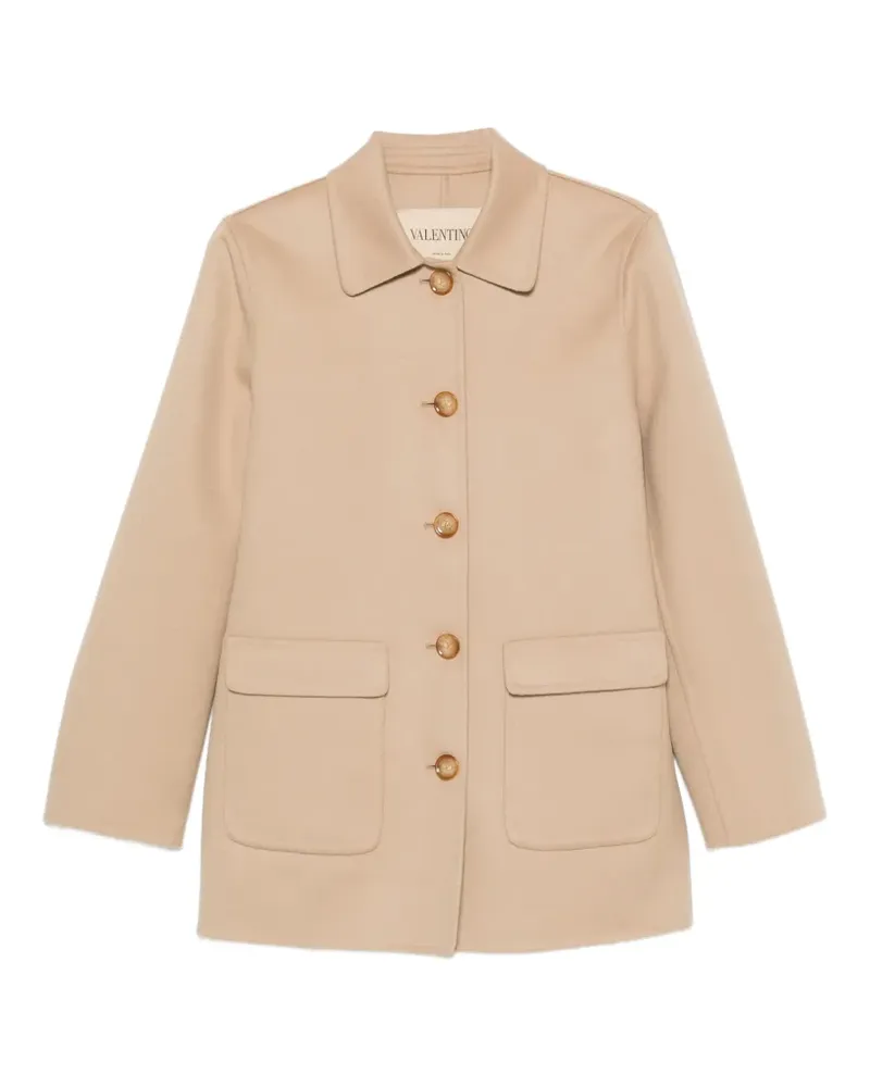 Valentino Garavani Mantel mit aufgesetzter Tasche - Nude Nude