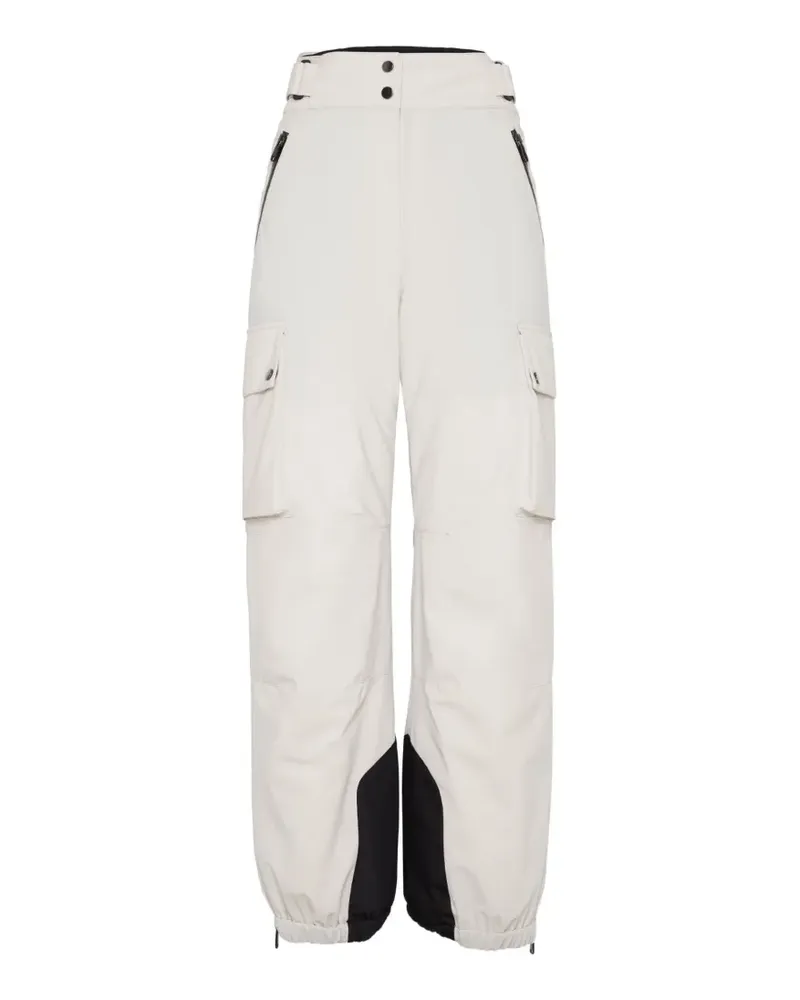 Brunello Cucinelli cargo ski trousers - Weiß Weiß