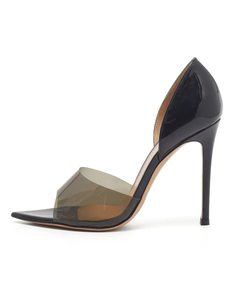 Gianvito Rossi Bree Pumps mit transparentem Einsatz - Schwarz Schwarz