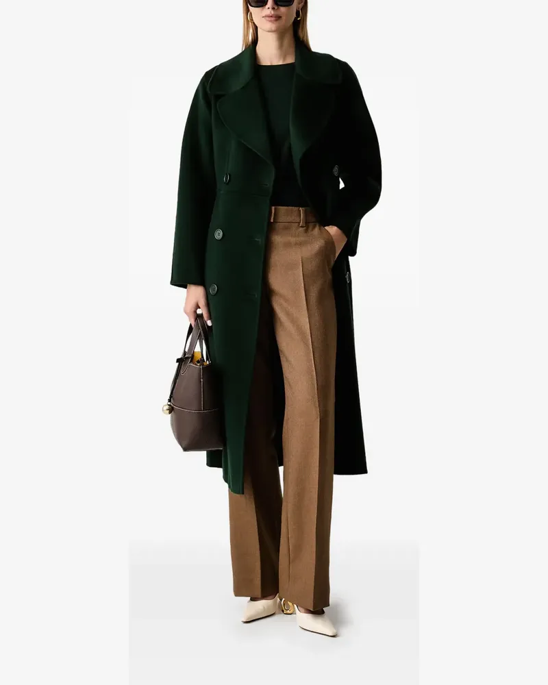 Luisa Spagnoli Scansione double-breasted coat - Grün Grün