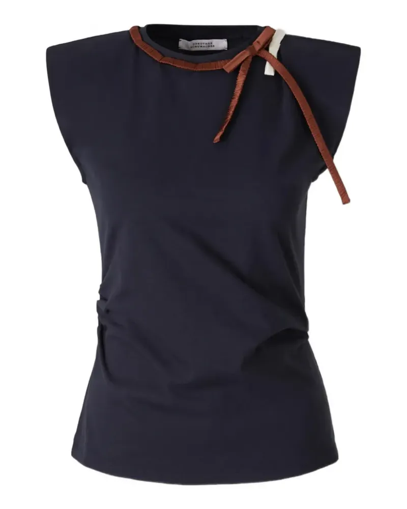 Dorothee Schumacher T-Shirt mit gepolsterten Schultern - Schwarz Schwarz