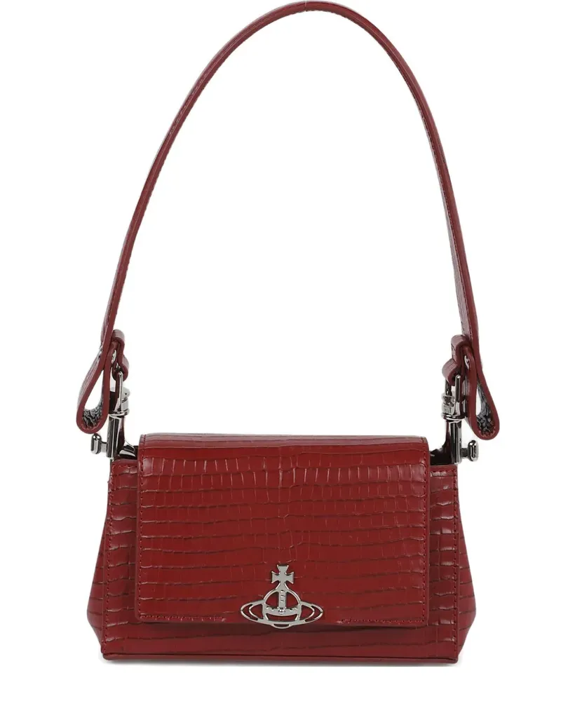 Vivienne Westwood Orb Tote Bag mit Kroko-Effekt - Rot Rot