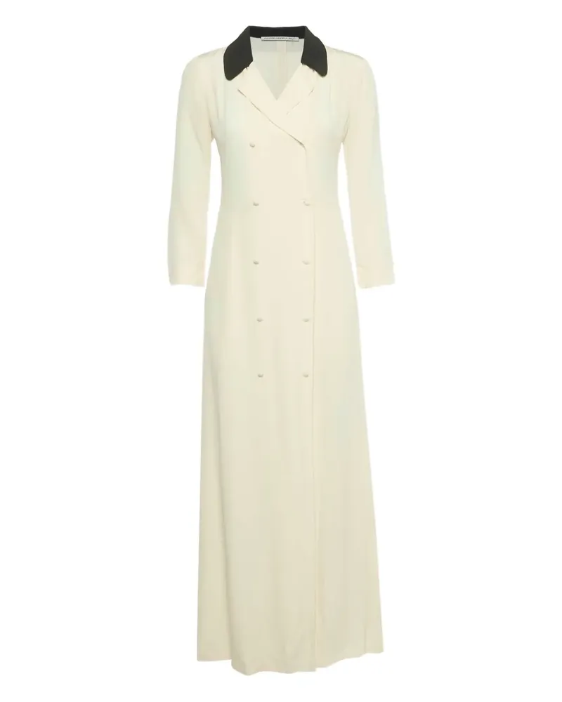 Alessandra Rich double-breasted maxi dress - Nude Nude