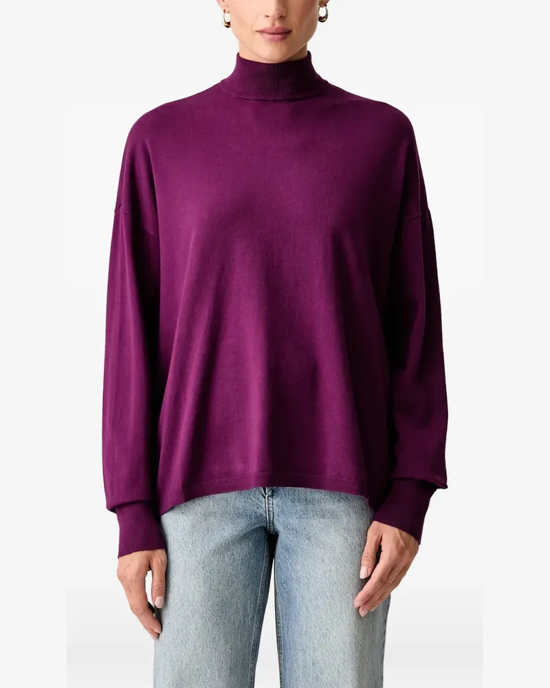 Trussardi high-neck drop-shoulder sweater - Violett Violett