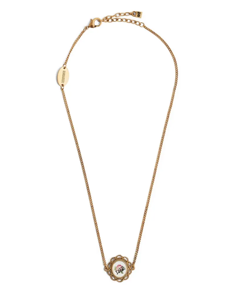 Dsquared2 Halskette mit Logo-Anhänger - Gold Gold