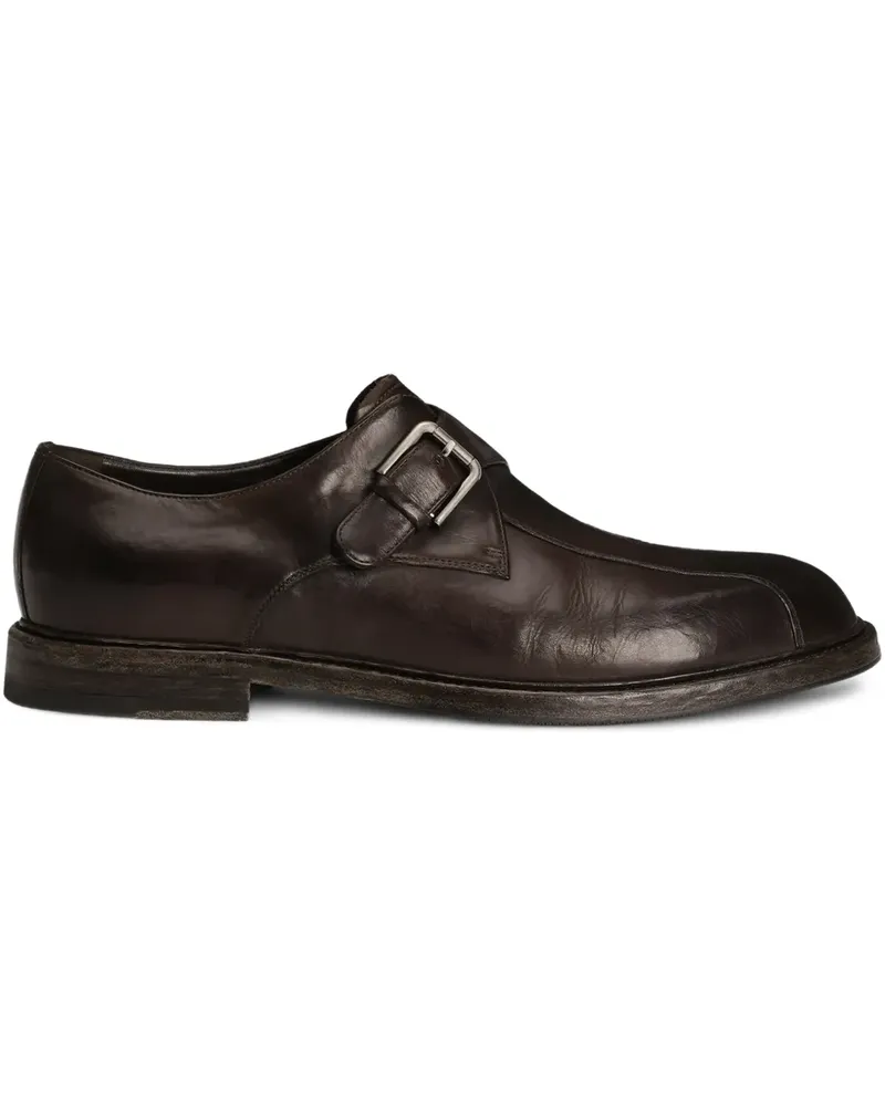 Dolce & Gabbana Monk-Schuhe mit Schnalle - Braun Braun