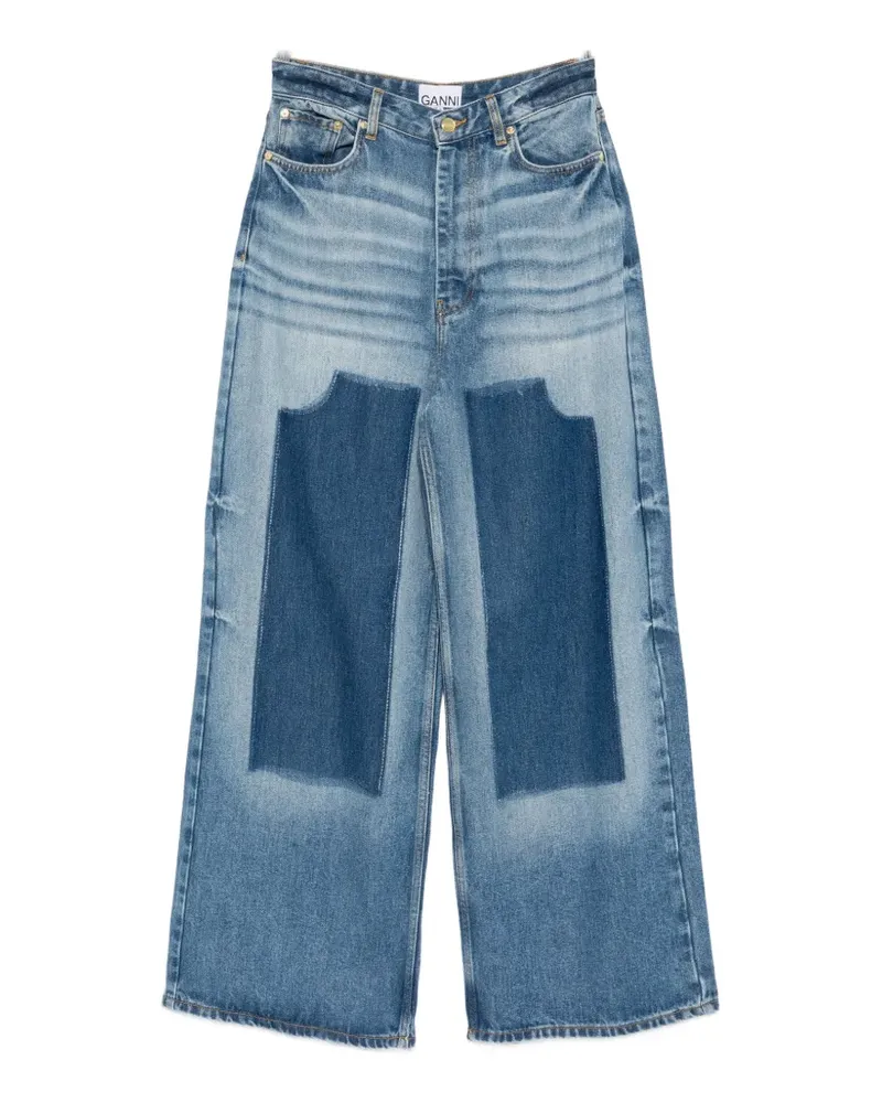 Ganni baggy wide-leg jeans - Blau Blau