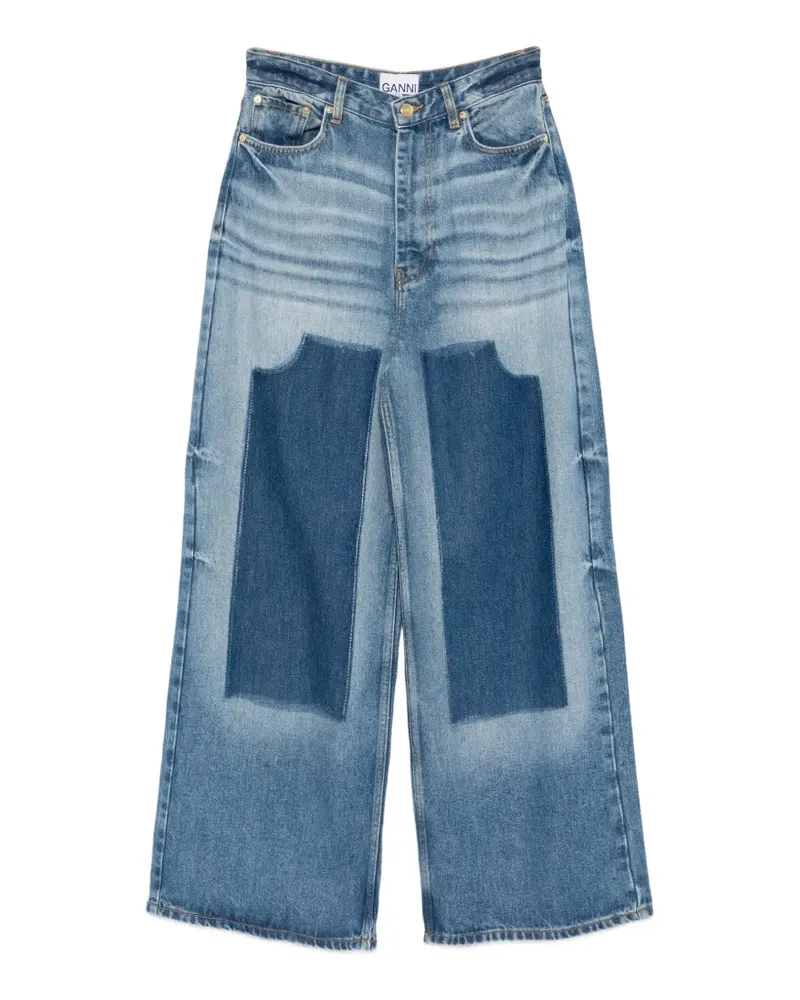 Ganni baggy wide-leg jeans - Blau Blau