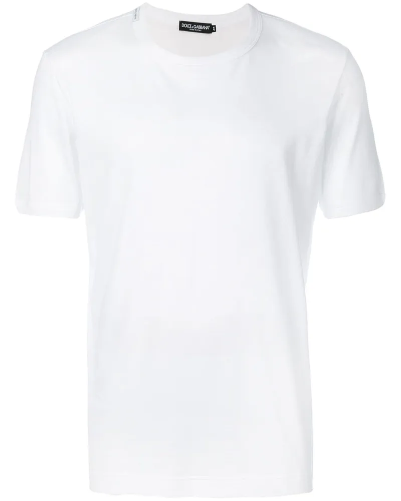 Dolce & Gabbana Klassisches T-Shirt - Weiß Weiß