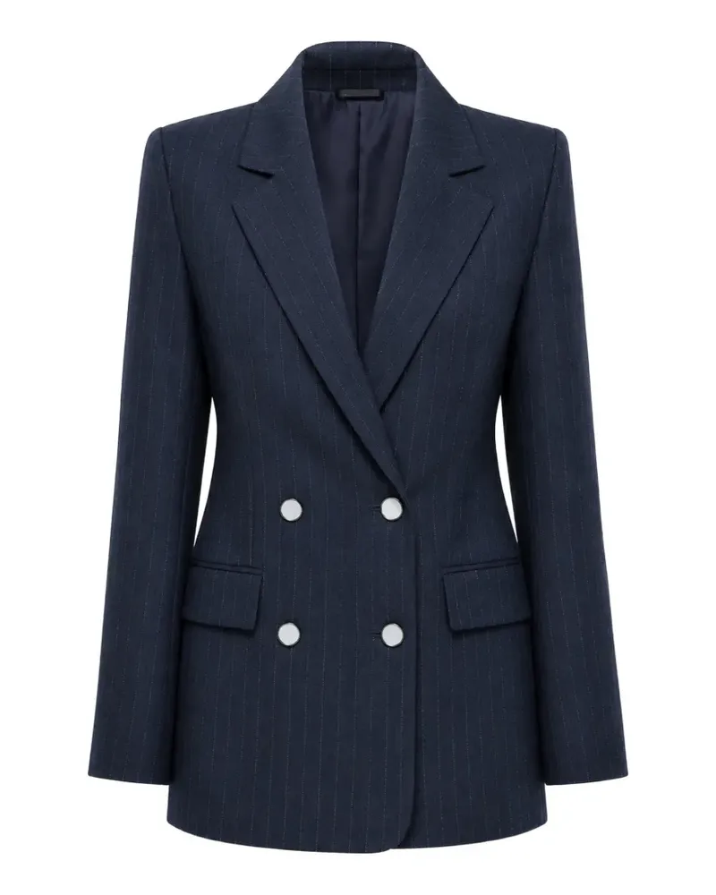 Guess Zanita pinstripe double-breasted blazer - Blau Blau