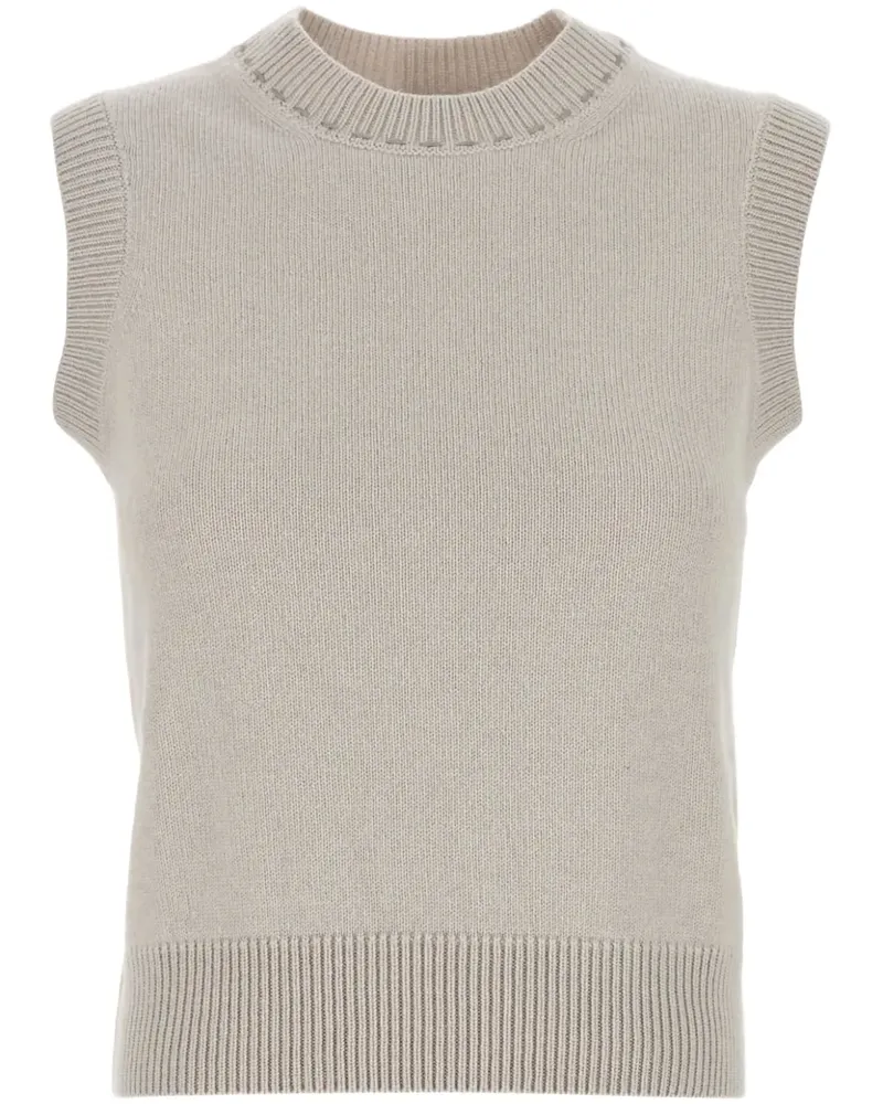 Fendi Geripptes Tanktop - Grau Grau