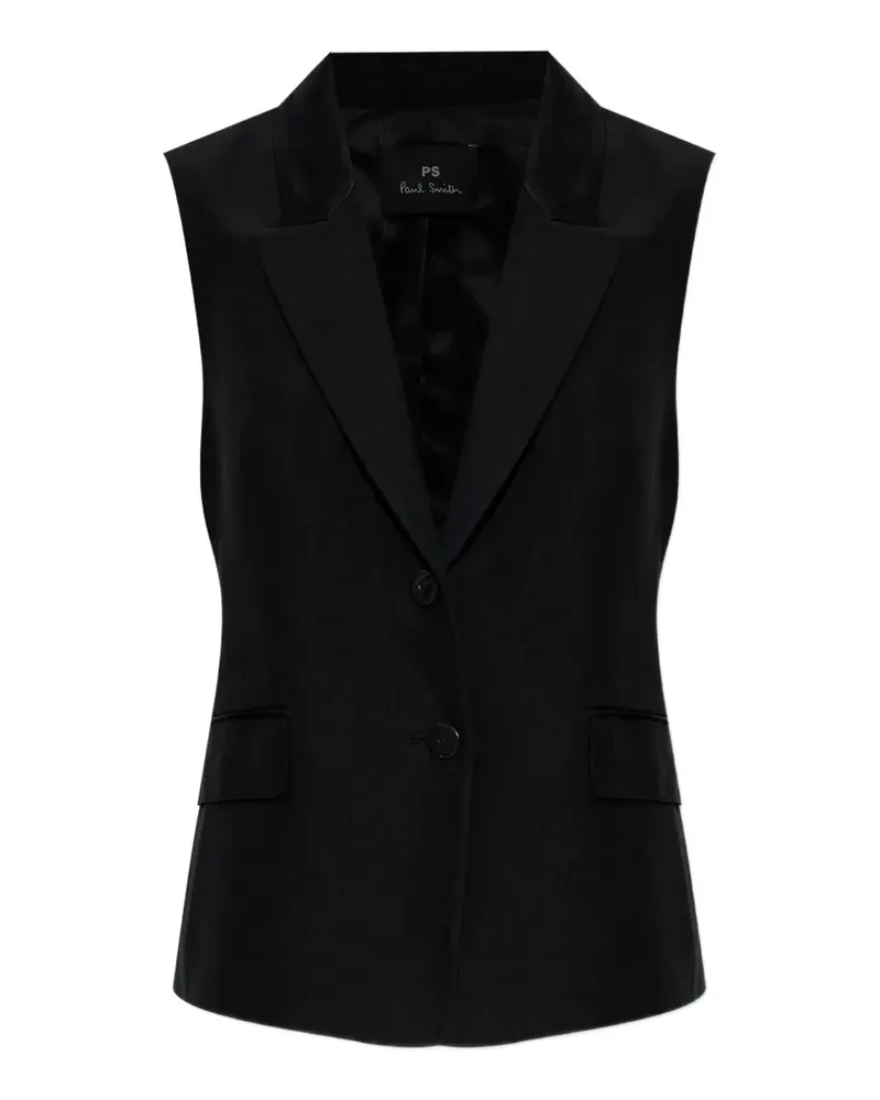 Paul Smith buttoned sleeveless jacket - Schwarz Schwarz