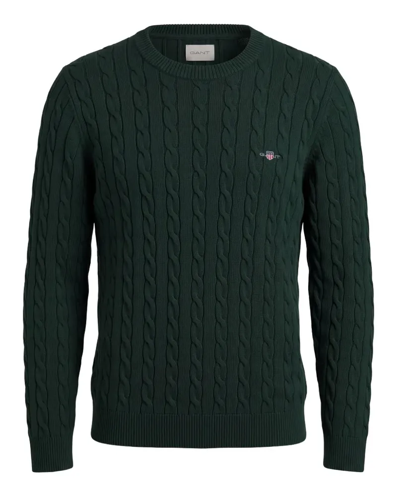 Gant cable-knit cotton sweater - Grün Grün