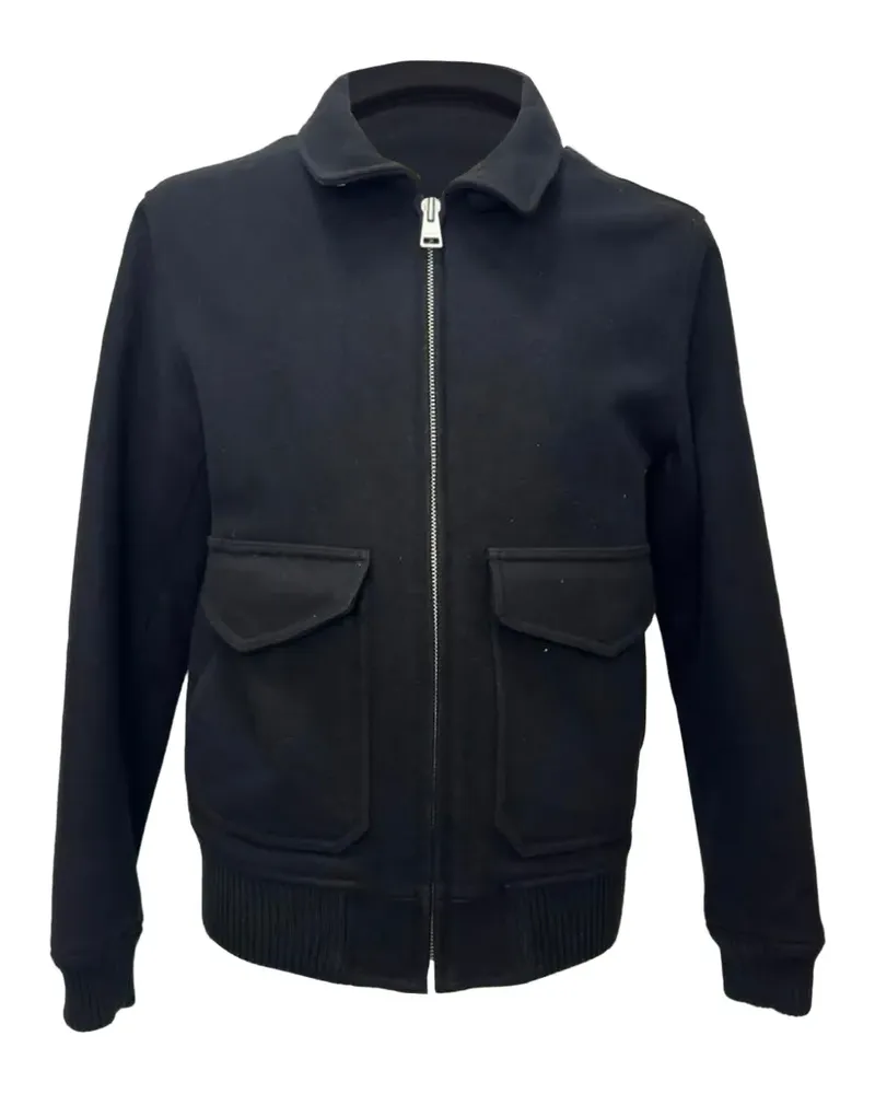 Sandro zip-up patch-pockets jacket - Schwarz Schwarz
