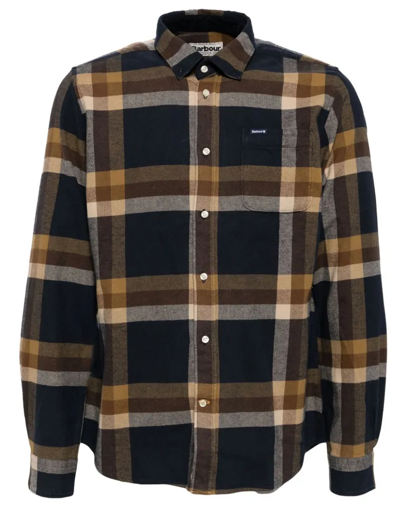 Barbour Hemd mit Karomuster - Blau Blau