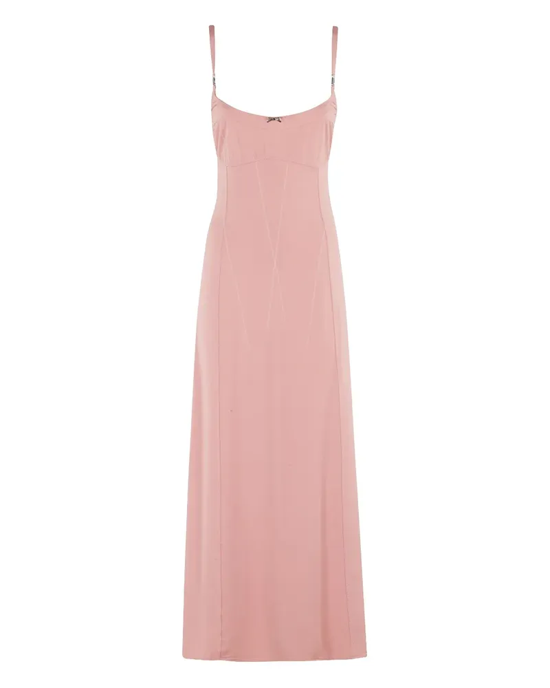 Paco Rabanne Midikleid mit Spaghettiträgern - Rosa Rosa