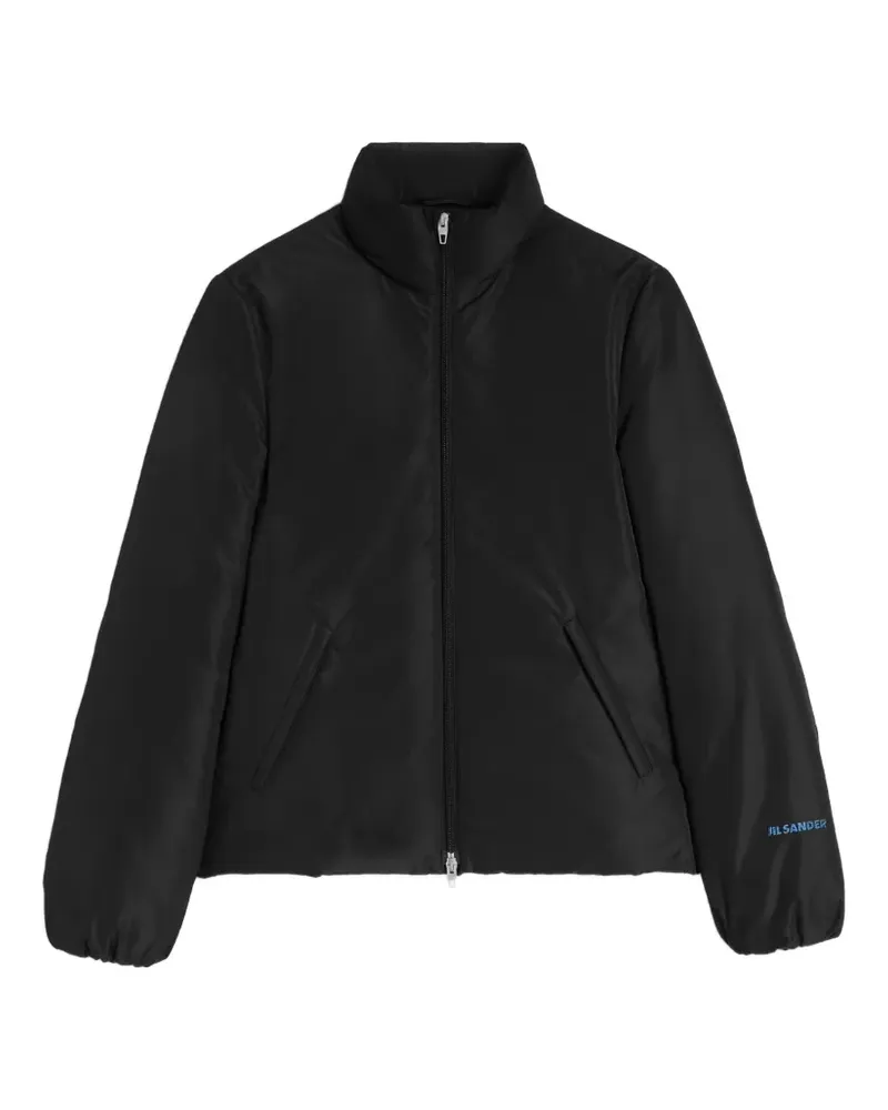 Jil Sander Daunenjacke mit Logo-Print - Schwarz Schwarz